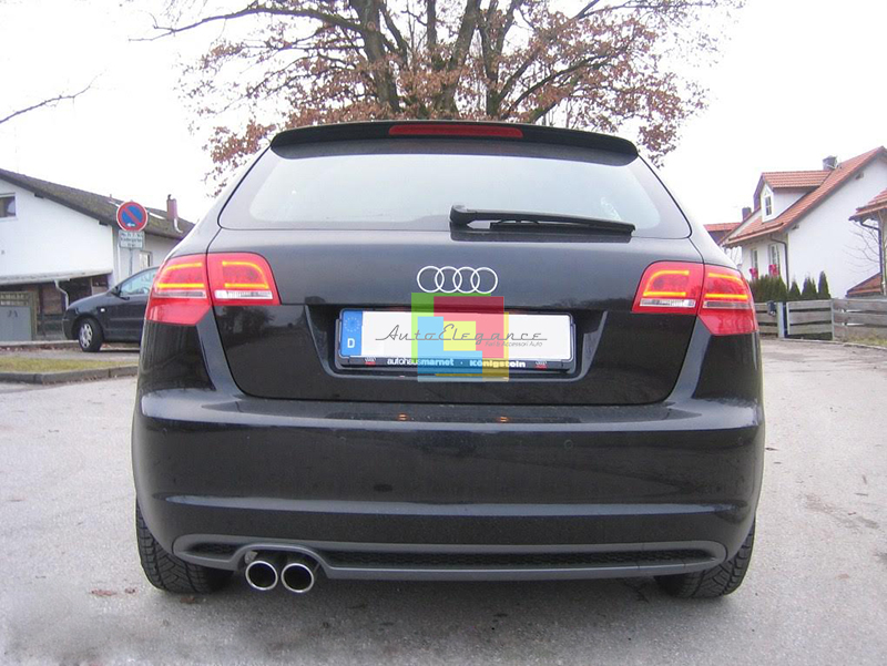 Audi A3 8P SPORTBACK 2008-2012 Lift DIFFUSORE Posteriore sotto PARAURTI SLINE