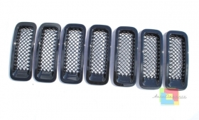 GRIGLIE ANTERIORI NERE PER JEEP PAT