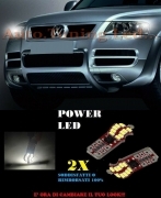 VW TOUAREG 2002-2010 LUCI POSIZIONE 20 LED SMD BIANCO SUPER QUALITA T10 W5W