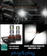 SKODA KODIAQ LAMPADE FENDINEBBIA LED CREE CAMBUS NO AVARIA 8000LM