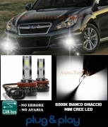 SUBARU LEGACY 5 LAMPADE FENDINEBBIA LED CREE CAMBUS NO AVARIA 8000LM