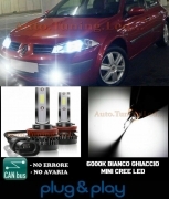 RENAULT MEGANE II LAMPADE FENDINEBBIA LED CREE CAMBUS NO AVARIA 8000LM