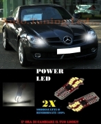 MERCEDES SLK R171 LUCI POSIZIONE 20 LED SMD BIANCO SUPER QUALITA T10 W5W