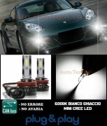 PORSCHE CAYMAN 987 LAMPADE FENDINEBBIA LED CREE CAMBUS NO AVARIA 8000LM