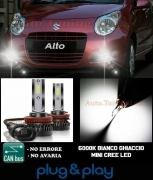 SUZUKI ALTO VII LAMPADE FENDINEBBIA LED CREE CAMBUS NO AVARIA 8000LM