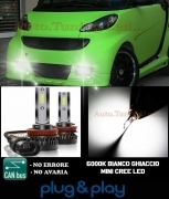 SMART FORTWO 451 LAMPADE FENDINEBBIA LED CREE CAMBUS NO AVARIA 8000LM