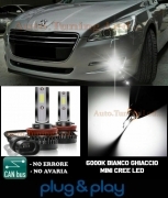 PEUGEOT 508 LAMPADE FENDINEBBIA LED CREE CAMBUS NO AVARIA 8000LM