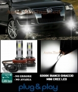 VW TOUAREG MK1 LAMPADE FENDINEBBIA LED CREE CAMBUS NO AVARIA 8000LM