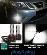 SAAB 9-3 2008+ LAMPADE FENDINEBBIA LED CREE CAMBUS NO AVARIA 8000LM