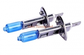 COPPIA LAMPADE H1 BLU XENON BIANCO