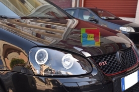 VW GOLF 5 MK5 FARI ANTERIORI NERI A