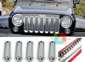 GRIGLIA ANTERIORE ADESIVA JEEP RUBI