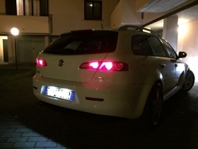 COPPIA LUCI TARGA LED BIANCO 159 AL