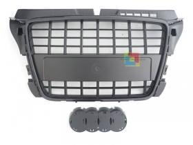 GRIGLIA ANTERIORE NERA AUDI A3 8P 2