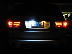 COPPIA LUCI TARGA LED BIANCO BMW X5