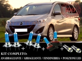 MAZDA 5 SET COMPLETO LAMPADE BLU XE
