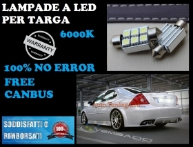 COPPIA LUCI TARGA LED SMD 36MM BIAN