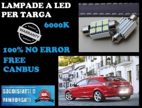 COPPIA LUCI TARGA LED SMD 36MM BIAN