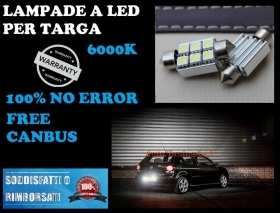 COPPIA LUCI TARGA LED SMD 36MM BIAN