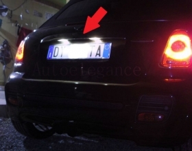 2X LUCI TARGA A 6 LED SMD ULTRA BIA