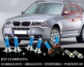 BMW X3 E83 SET COMPLETO LAMPADE BLU