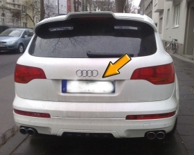 COPPIA LUCI TARGA LED BIANCO AUDI Q