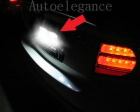 2X LUCI TARGA A 6 LED SMD 36MM BIAN