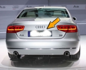 COPPIA LUCI TARGA LED BIANCO AUDI A