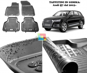 Audi Q7 2015+ TAPPETINI AUTO IN GOM