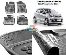 Kia Picanto 2011+ TAPPETINI AUTO IN