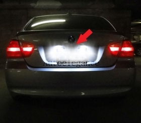 2X LUCI TARGA 6 LED SMD BIANCO BMW