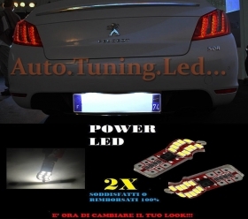 COPPIA LUCI TARGA PEUGEOT 508 2010+