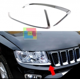 CORNICE FARI CROMATA JEEP COMPASS 2