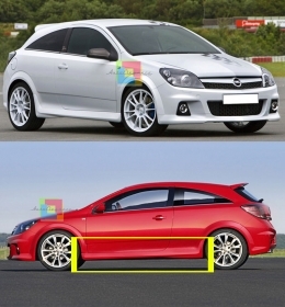 MINIGONNE LATERALI OPEL ASTRA H 05-