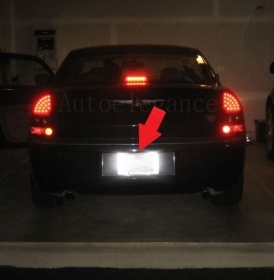 COPPIA LUCI TARGA LED SMD 36MM BIAN