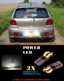 COPPIA LUCI TARGA TOYOTA YARIS 98-0