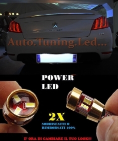 COPPIA LUCI TARGA PEUGEOT 508 2010+