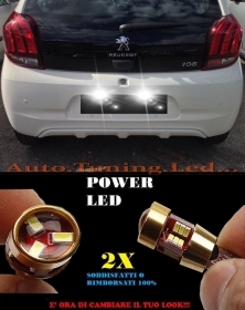 COPPIA LUCI TARGA PEUGEOT 108 T10 B