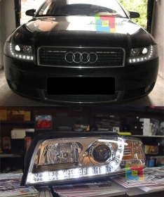 FARI ANTERIORI LED DIURNE DRL AUDI