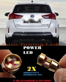 COPPIA LUCI TARGA TOYOTA AURIS 2012