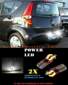 COPPIA LUCI TARGA OPEL AGILA B T10