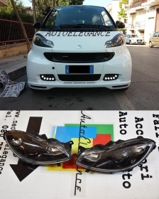 FARI ANTERIORI NERI SMART 451 COUPE