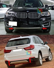 SOTTO PARAURTI CROMATI BMW X5 F15 2