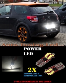COPPIA LUCI TARGA CITROEN DS3 T10 B