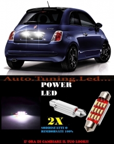 FIAT 500 2007+ LUCI TARGA 12 LED SM