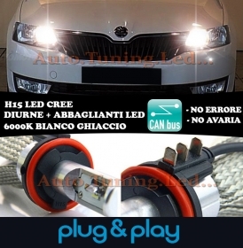LAMPADE DIURNE ABBAGLIANTI H15 LED