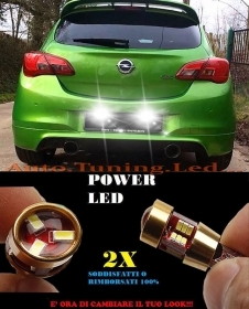 COPPIA LUCI TARGA OPEL CORSA E T10