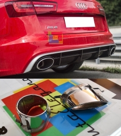 COPPIA TERMINALI DI SCARICO AUDI A6