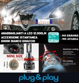 LAMPADE ANABBAGLIANTI LED ALFA ROME