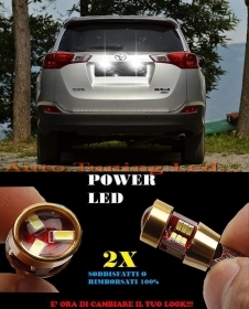 COPPIA LUCI TARGA TOYOTA RAV 4 2012